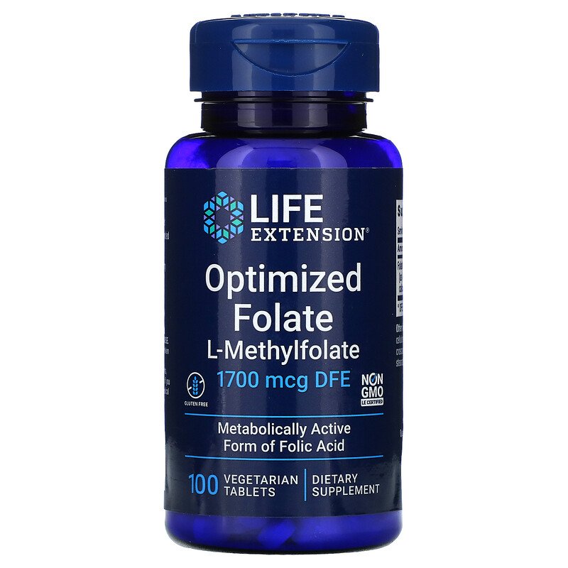 Life Extension Optimized Folate 1700 - Bionuthera
